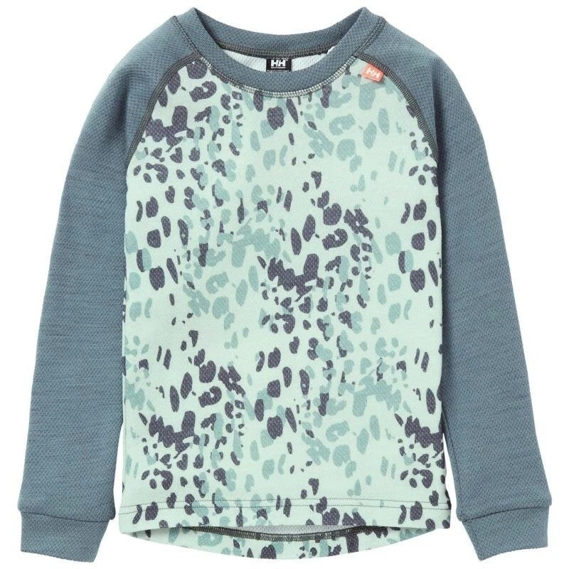 Helly Hansen Kids Graphic Merino Thermal Set / Green / RRP £60