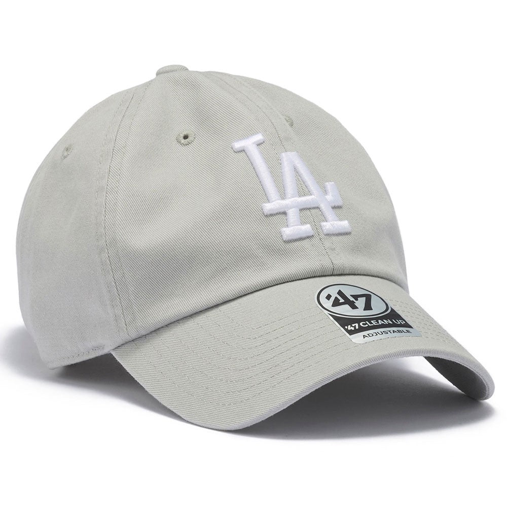 47 Brand Los Angeles Dodgers Relaxed Clean Up Dad Cap / Grey White / RRP £33