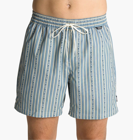 Vans Mens Primary Solid Elastic Boardshort / Blue Stripe / RRP £50