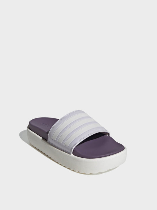 Adidas Womens / ADILETTE PLATFORM Sliders / BNIB / Violet / RRP £45