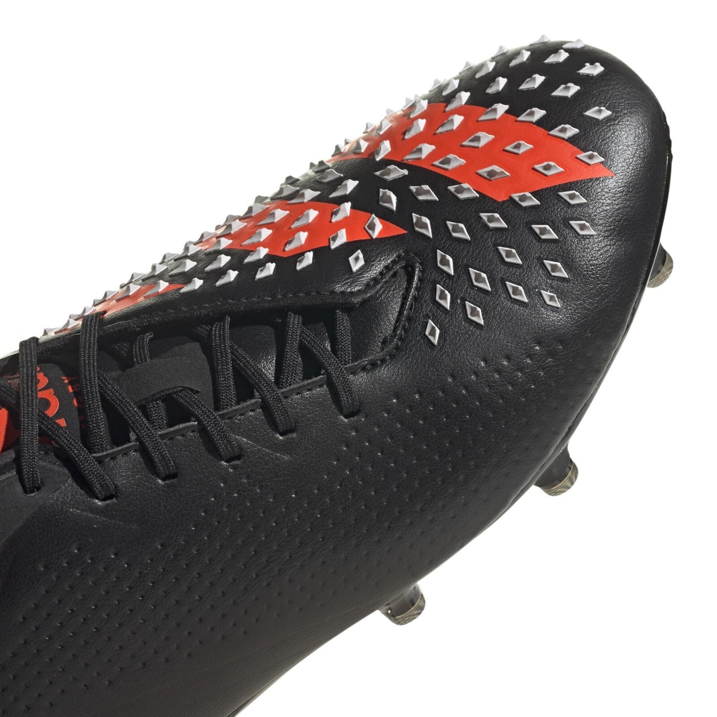 Adidas Mens Rugby Predator Malice FG Boots / Black Solar Red White / RRP £180