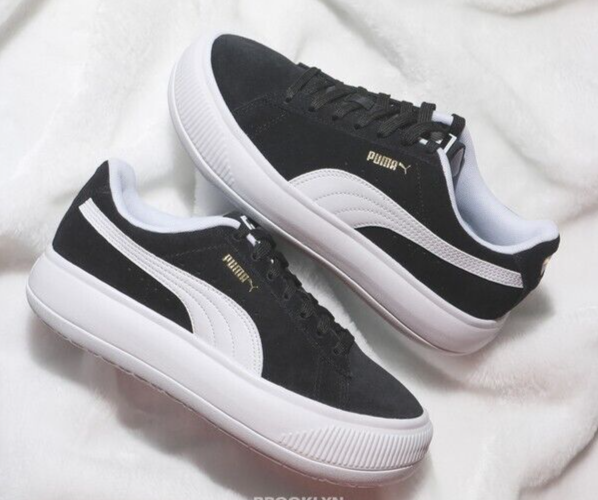 Puma Women's Suede Mayu Trainers / Black White / RRP £80