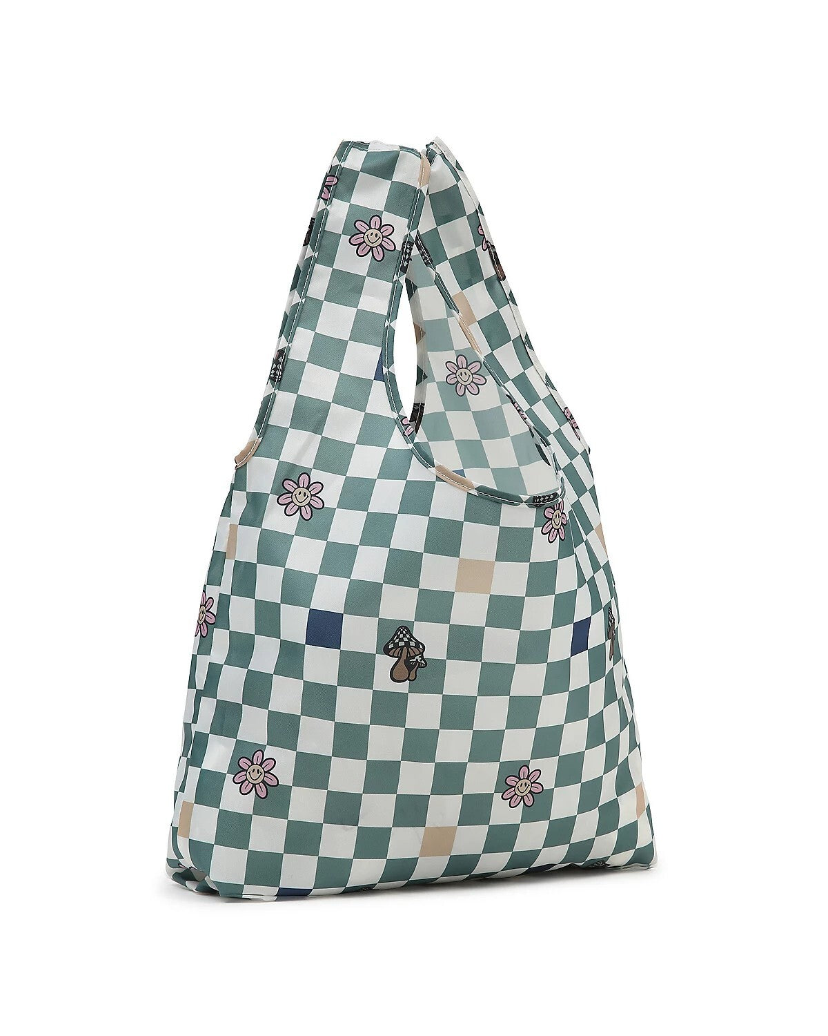 Vans Womens Contortion Tote Bag / Checker Green / RRP £24