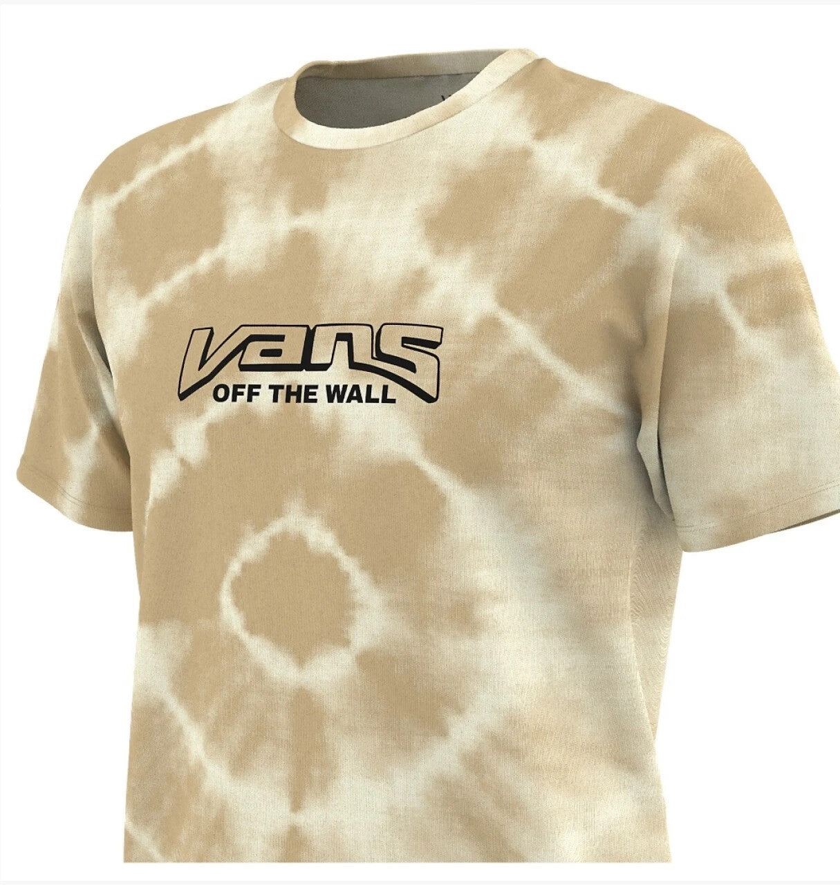 Vans Mens Logo Tie Dye T-Shirt / Brown / RRP £37