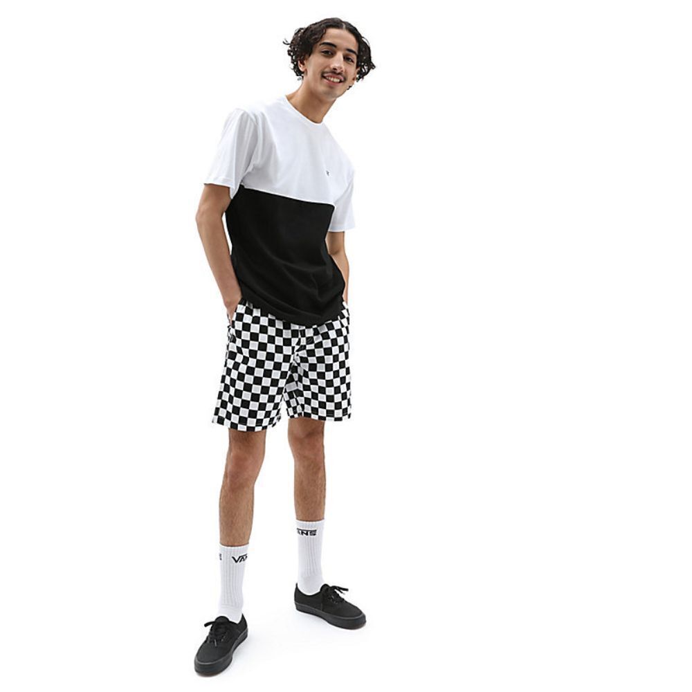 Vans Colorblock Tee / Black White / Mens / RRP £25