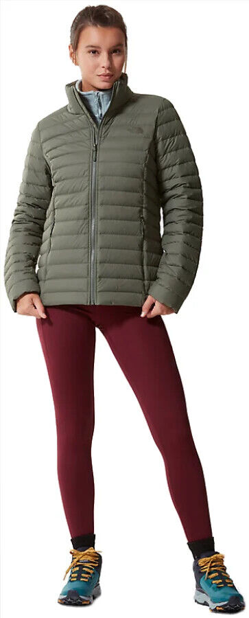 The North Face Women’s Stretch Down Jacket – Thyme, Breathable, Non-PFC DWR