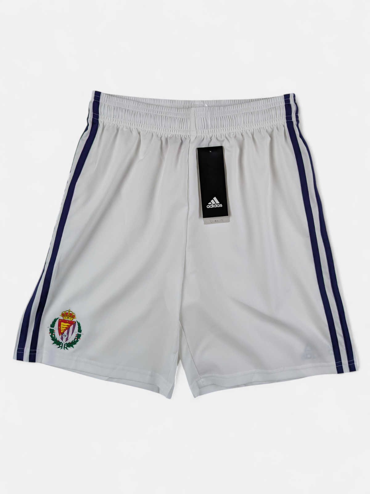 ADIDAS Kids 2019-20 Real Valladolid Home Football Shorts / BNWT / White /RRP £25