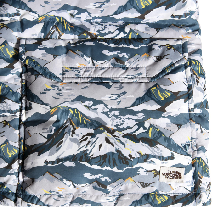 The North Face Womens Liberty Print Sierra Down Jacket / Blue / RRP £400
