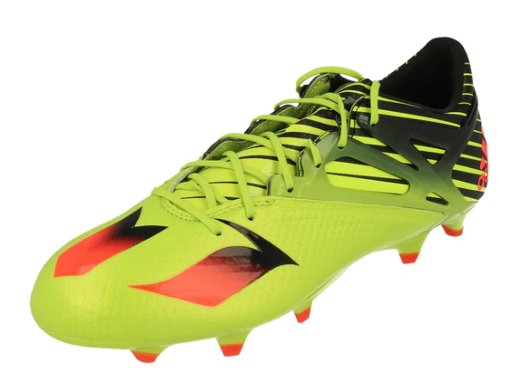 Adidas Messi 15.1 Firm Ground Football Boots / Green Solar Red Black / RRP £155