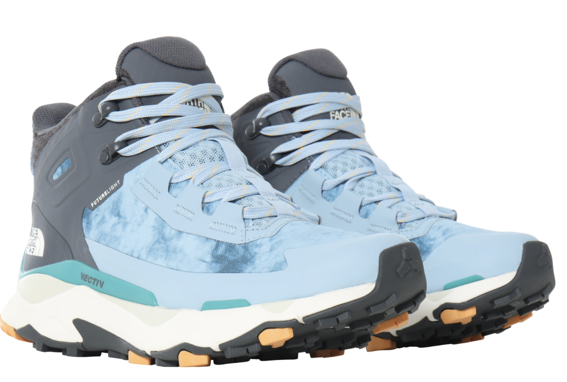 The North Face Women’s Vectiv Exploris Mid FUTURELIGHT Boots–BT Bluretrdye Print