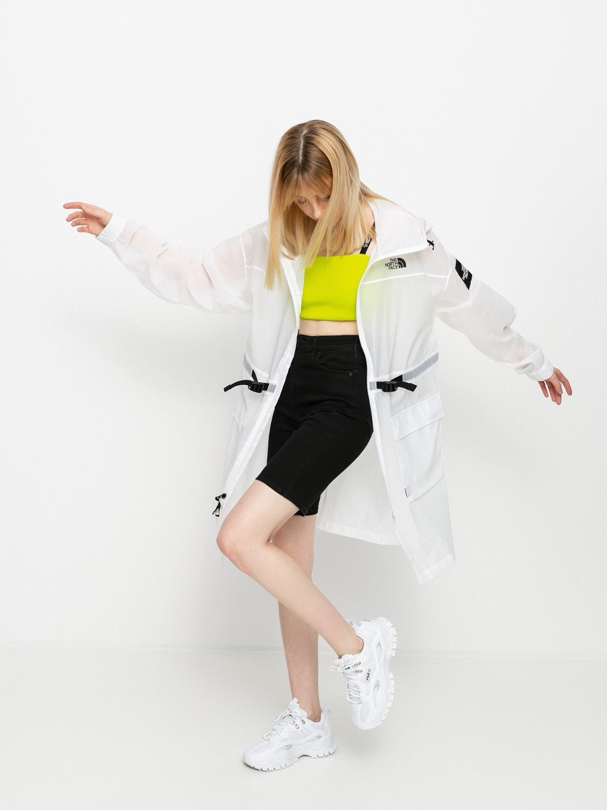 The North Face Womens Black Box Wind Jacket / TNF White / RRP £115