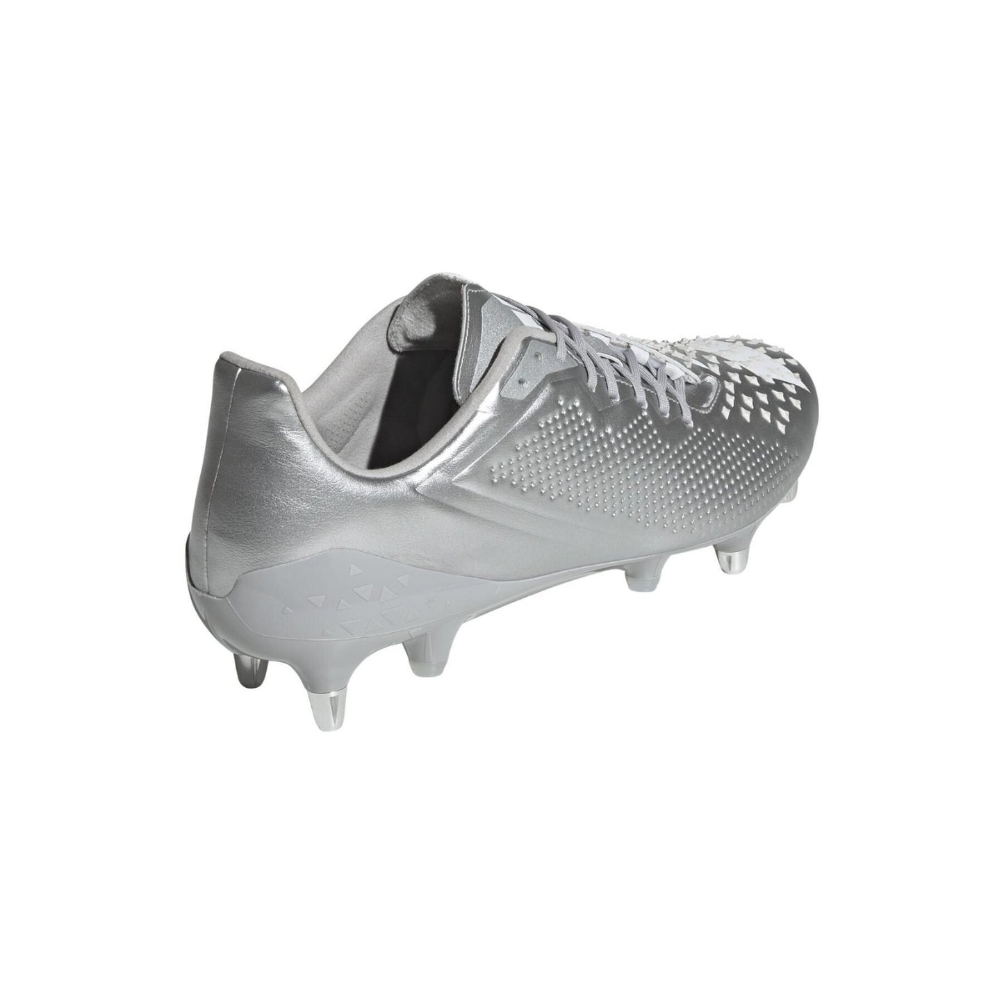 Adidas Unisex Predator Malice (SG) Rugby Boots / Silver White / RRP £180