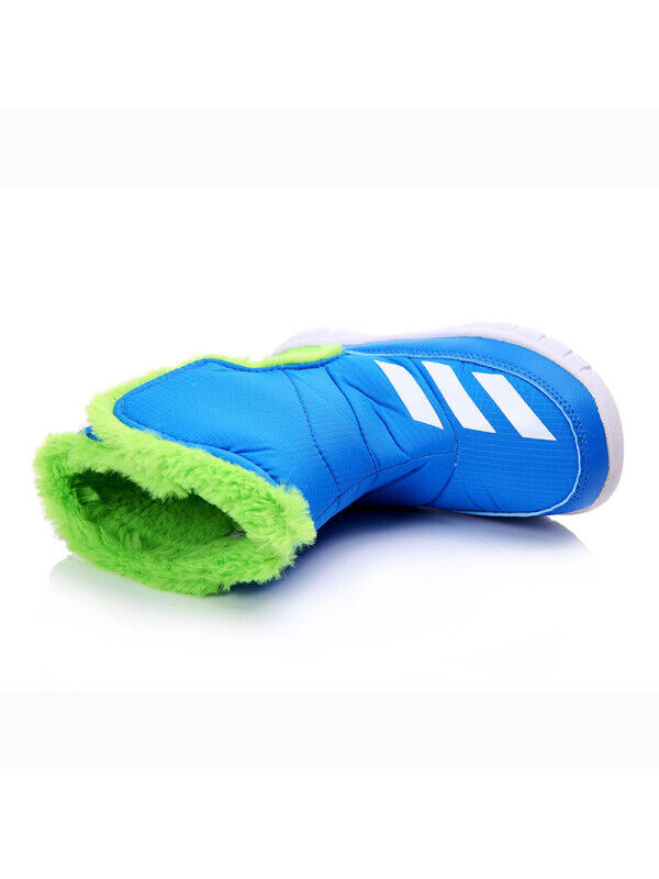 Adidas Youth Kids Lumi Lumi Snow Winter Boot Trainer / Blue White / RRP £52