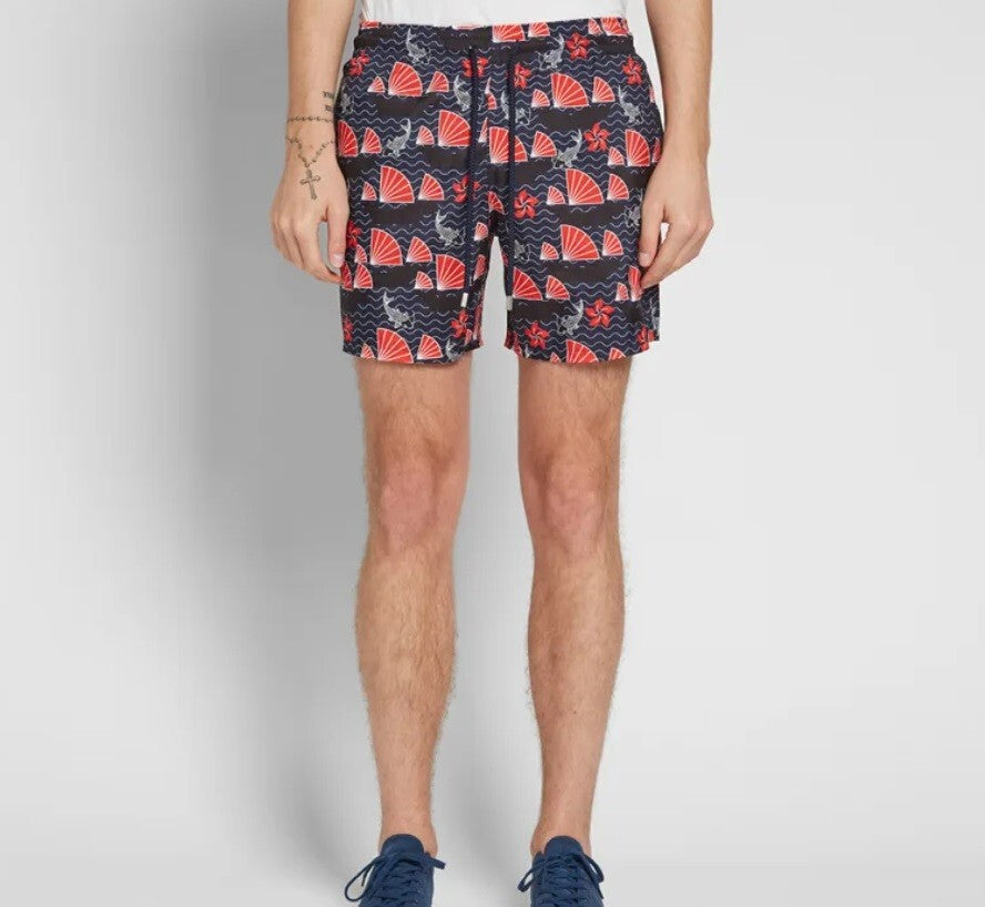 Vilebrequin Swim Shorts / Men’s / Mahina / Hong Kong Navy Red / RRP £185