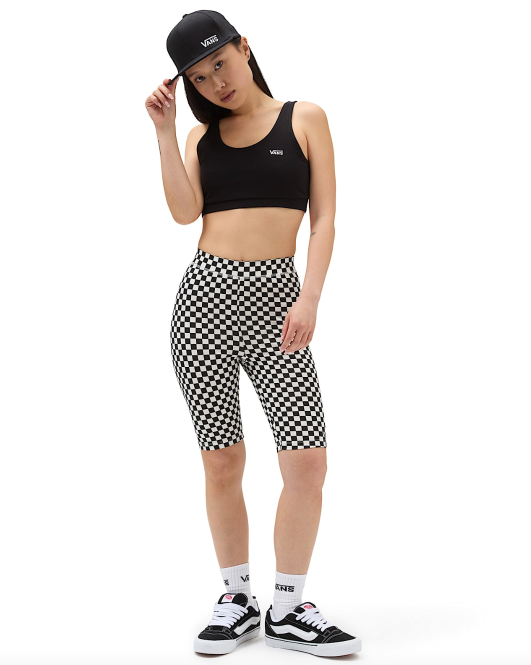 Vans Women’s Flying V Print Legging Shorts / Black White / RRP £32