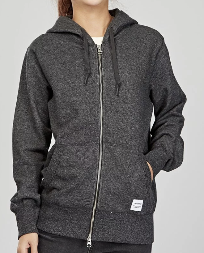 Converse Women's Essential Winterwool Full Zip Hoodie / BNWT / Charcoal