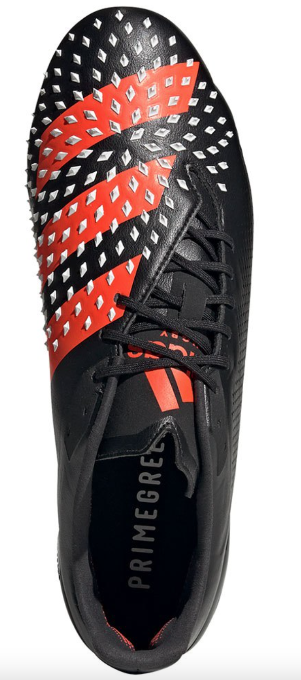 Adidas Mens Rugby Predator Malice LS FG Boots / Black Orange / RRP £180