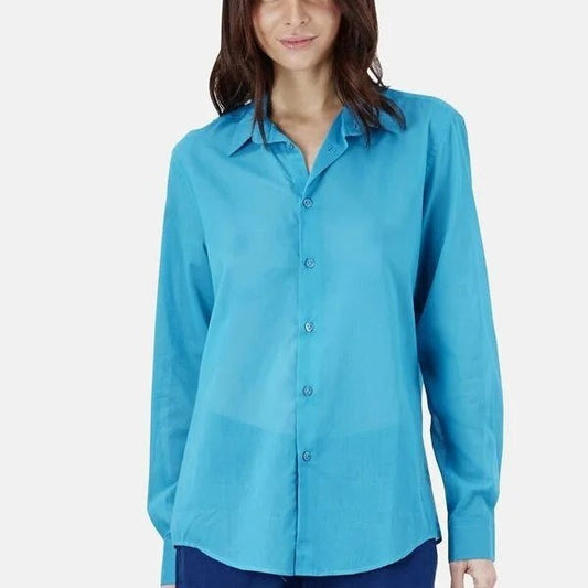 Vilebrequin Light Cotton Shirt / Unisex Caracal / Light Blue / RRP £165