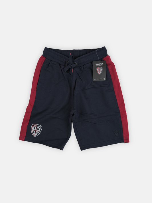 Macron Mens 2019-20 Cagliari Sweat Football Shorts / Navy / RRP £32.99
