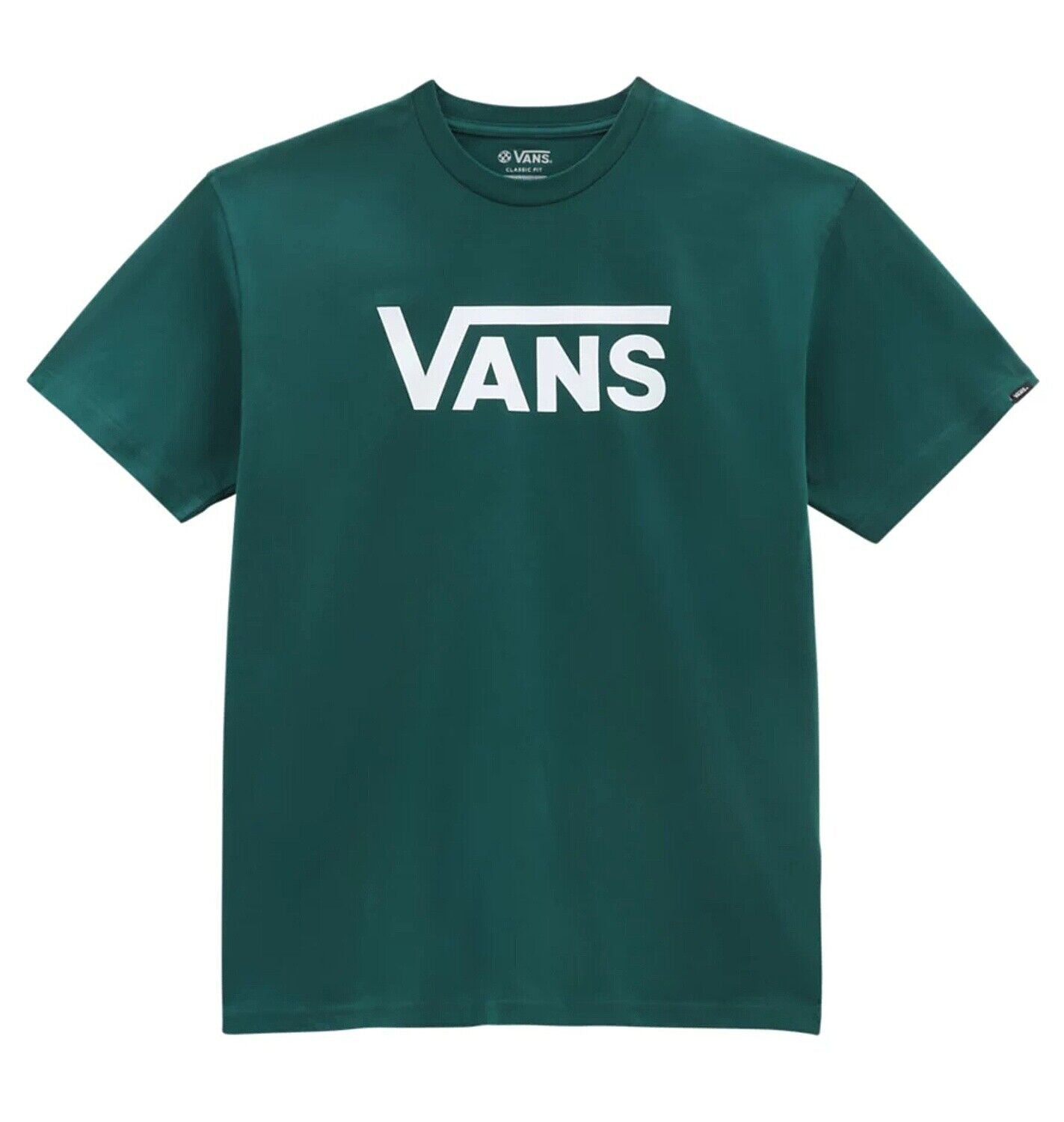 Vans Mens Classic Logo T-Shirt / Green White / RRP £28