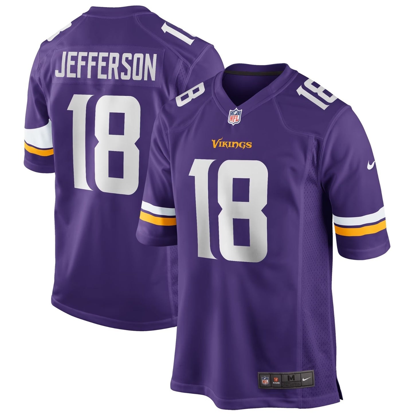 Nike Kids Minnesota Vikings NFL Jersey / Justin Jefferson 18 / Purple / RRP £80