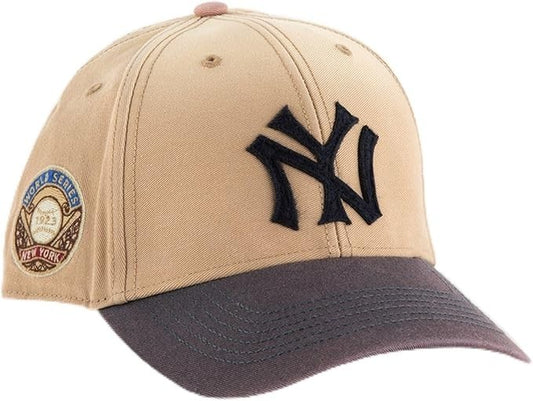 47 Brand New York Yankees 2-Tone MVP Cooperstown Snapback Cap / Beige / RRP £35