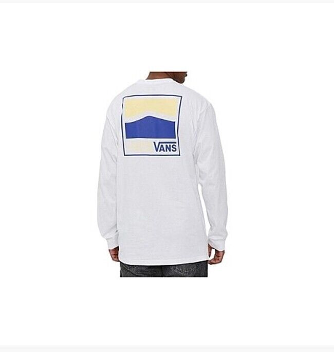 Vans Mens Original DNA Sidestripe Long Sleeve T-Shirt / White / RRP £30