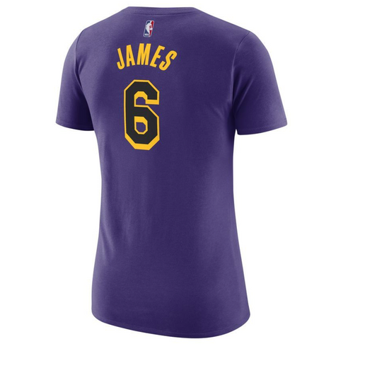 Nike Womens Lebron James Name and Number T-Shirt / Purple / RRP £30