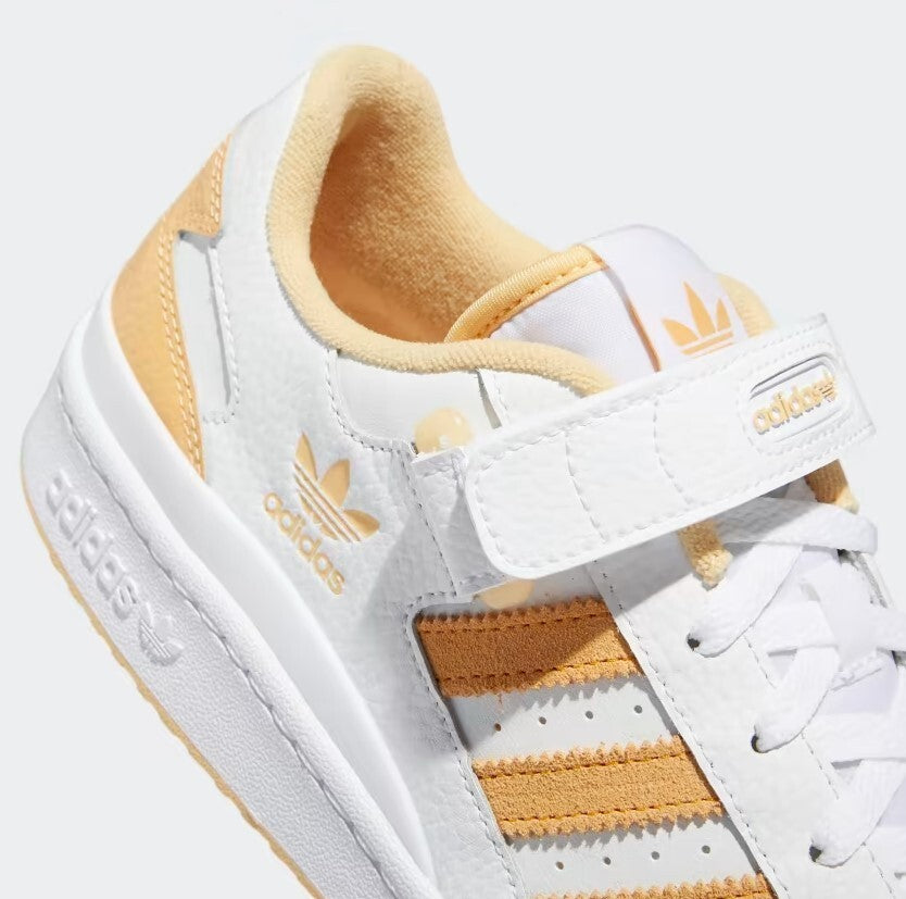 Adidas Mens Forum Low Trainers / White Orange / RRP £80