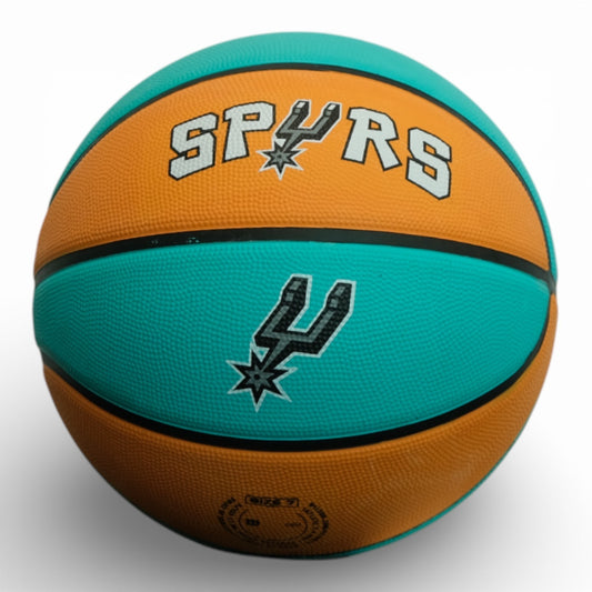 Wilson San Antonio Spurs City Edition Basketball / Size 7 / Orange Teal / RRP £4
