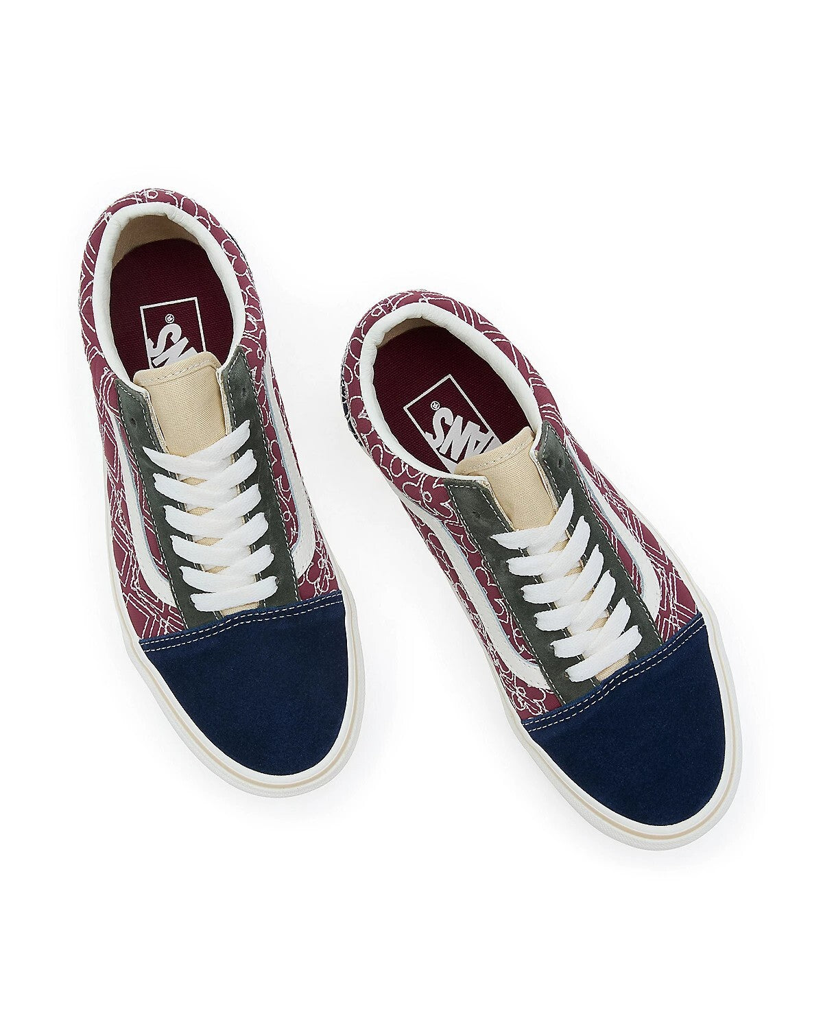 Vans Old Skool Trainers / Navy Red Green / RRP £70