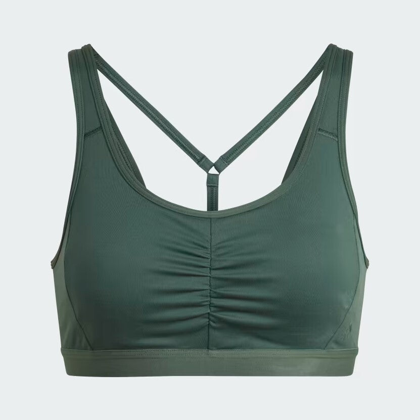 Adidas Womens Core Essentials Medium Support Gym Bra / Green / RRP £35