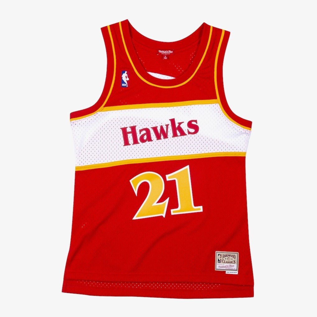 Mitchell & Ness Women's Atlanta Hawks Retro Basketball Jersey / Wilkins 21 / RRP £95