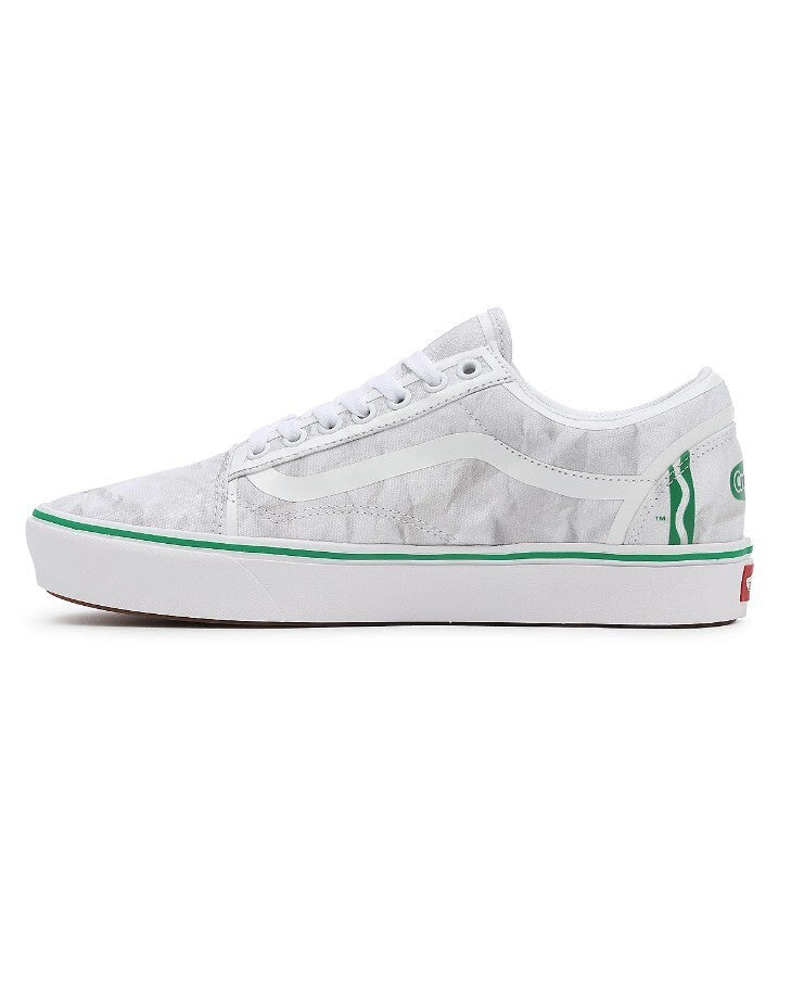 Vans Mens X Crayola ComfyCush Old Skool Shoes / White / RRP £90