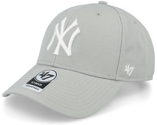 47 Brand New York Yankees MVP Snapback Cap / Grey White / RRP £28