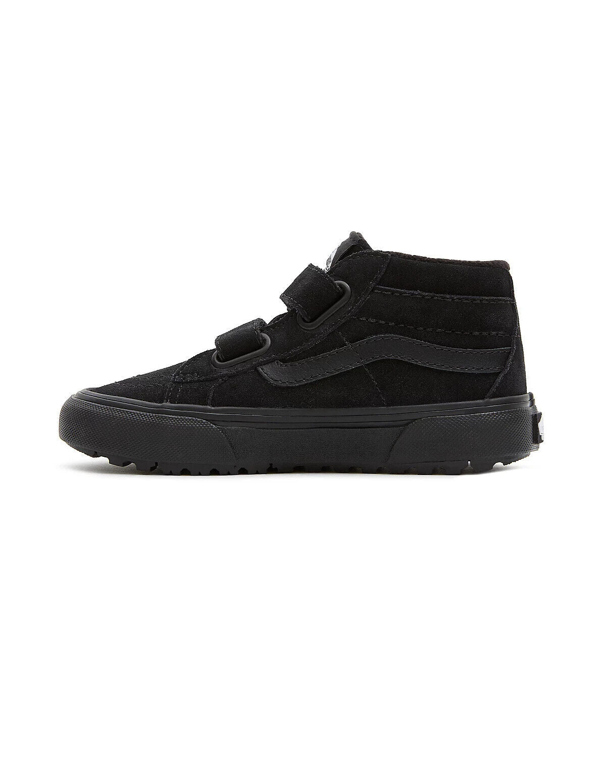 Vans Kids Sk8 Mid MTE 2 Strap Trainers / Suede Triple Black / RRP £55