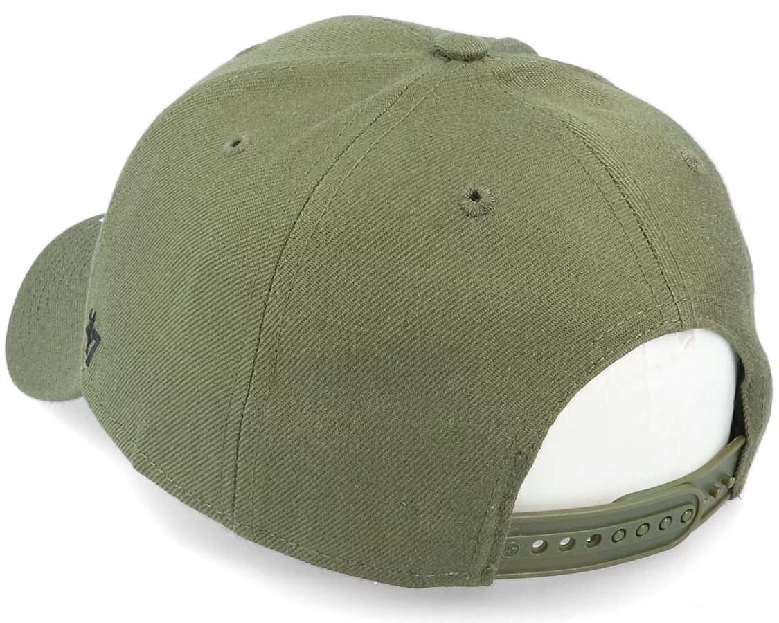 47 Brand New York Yankees MVP Snapback Cap / Olive Green Black Logo / RRP £28