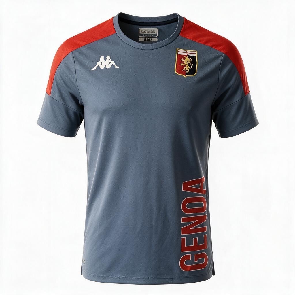 Kappa Mens Genoa Training Shirt / Grey / RRP £38