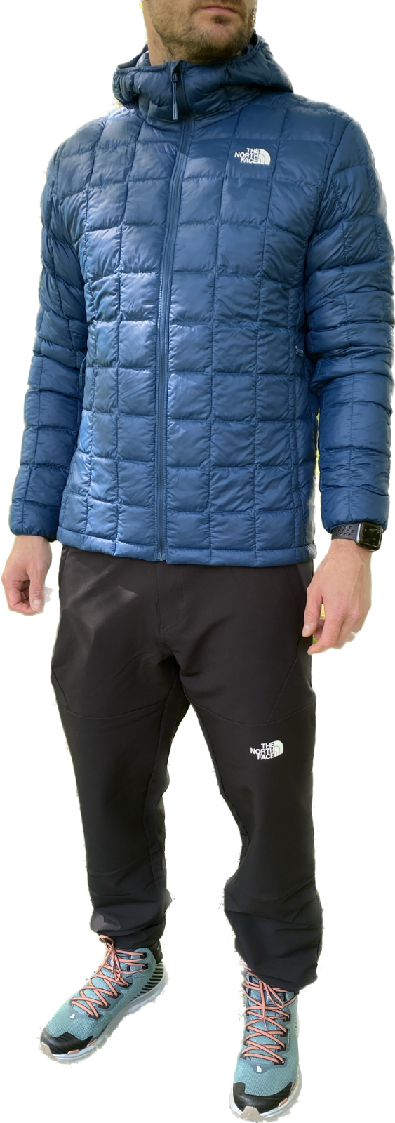 The North Face Men's Thermoball Eco Padded Hooded Jacket / Blue / RRP £180