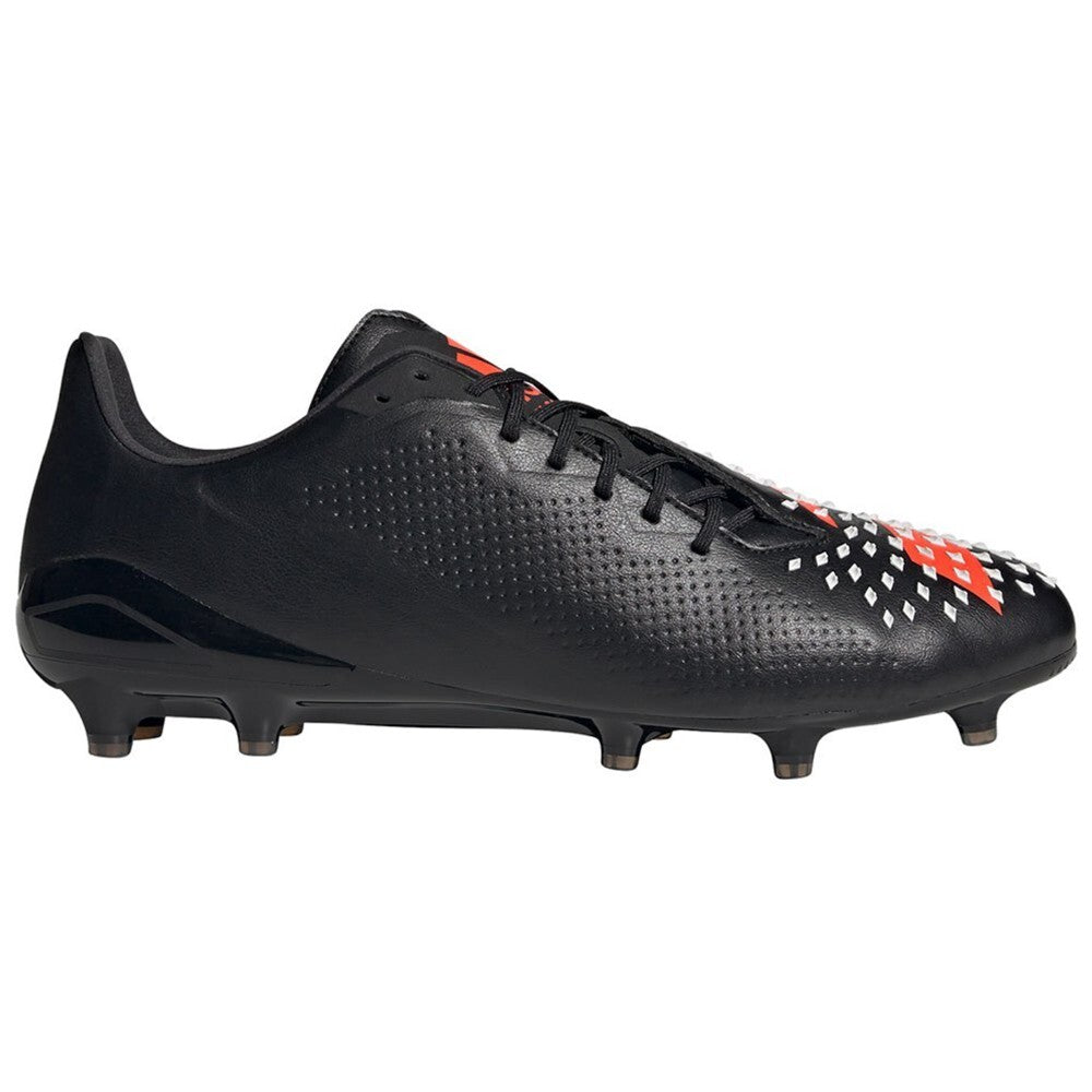 Adidas Men’s Predator Malice Low (FG) Rugby Boots / Black Red White / RRP £180