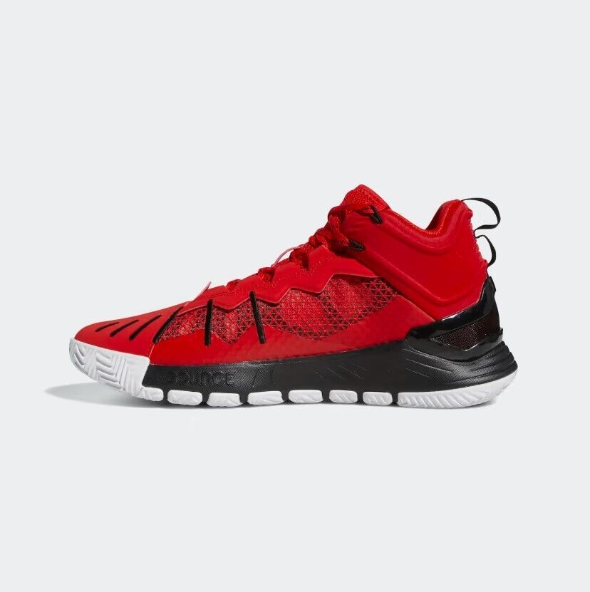 Adidas Unisex D Rose Son Of Chi Basketball Shoes / Red Black White / RRP £90