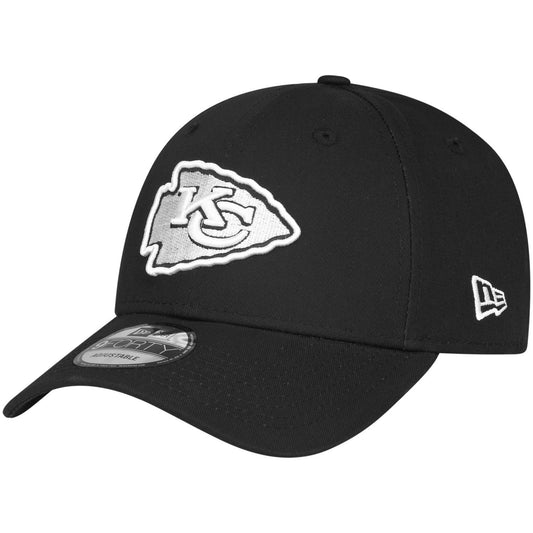New Era Adult Kansas City Chiefs 9Forty Adjustable Cap / Black White / RRP £27