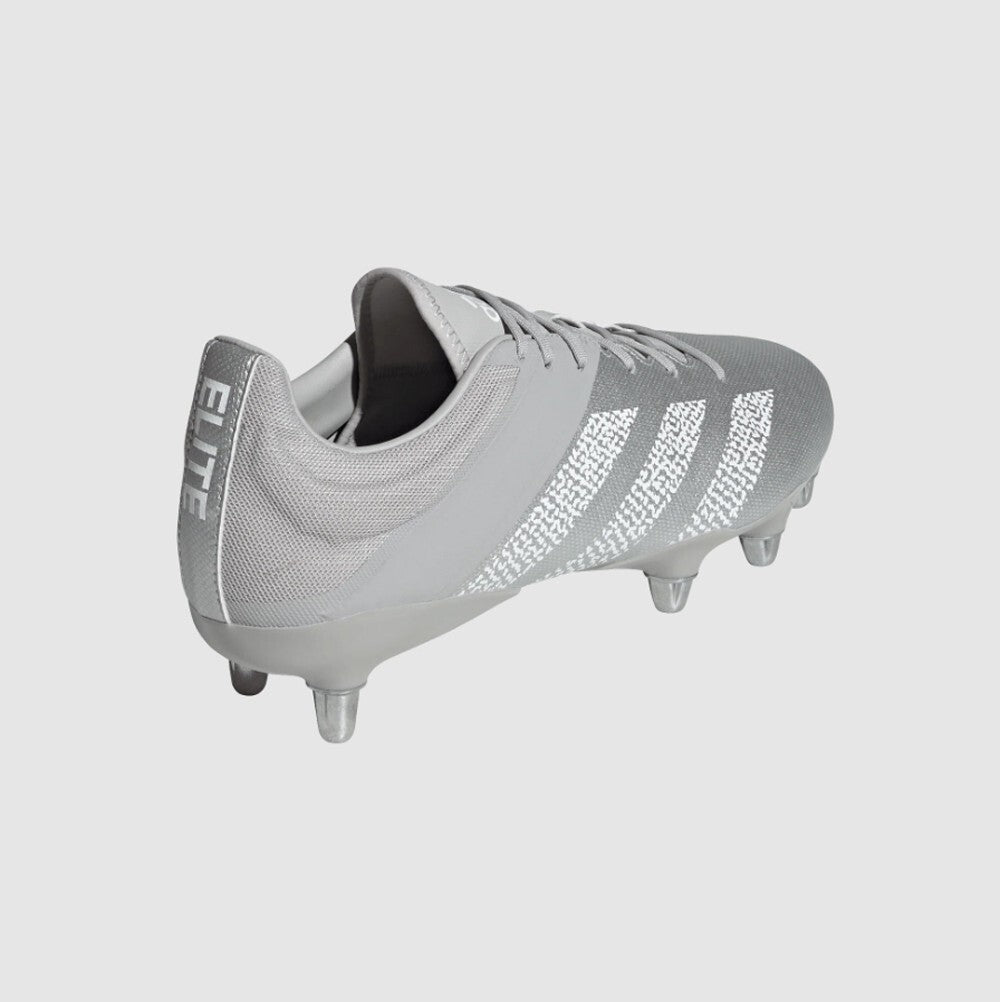 Adidas Unisex Kakari Elite (SG) Rugby Boots / Silver White / RRP £110