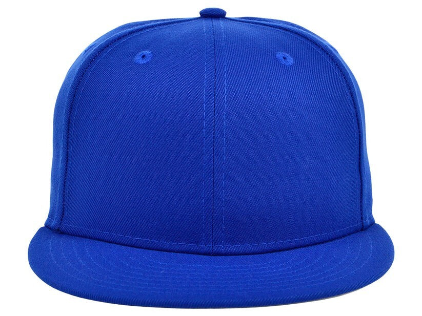 Unisex Plain Dime Snapback Hat / Royal Blue / £22