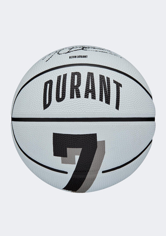 Wilson NBA Player Icon Mini Brooklyn Kevin Durant Basketball / White/ RRP £22