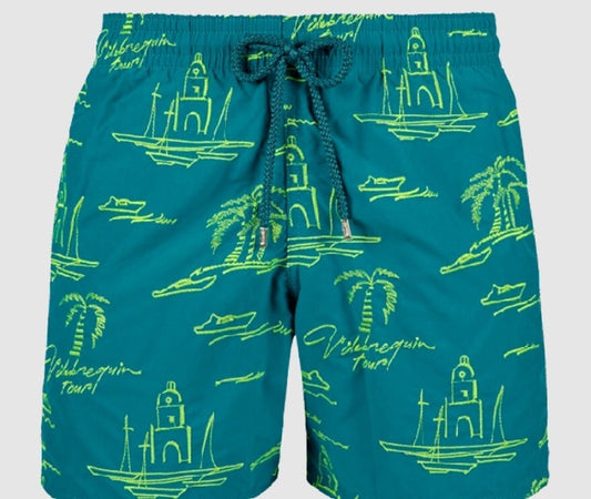 Vilebrequin Swim Shorts / Men’s / Mistral / Pineda Green / RRP £465