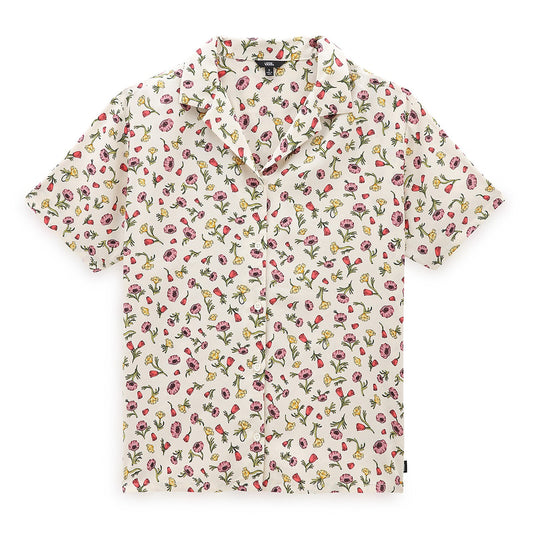 Vans Womens WYLD Printed Resort Shirt / Marshmallow Floral / RRP £42