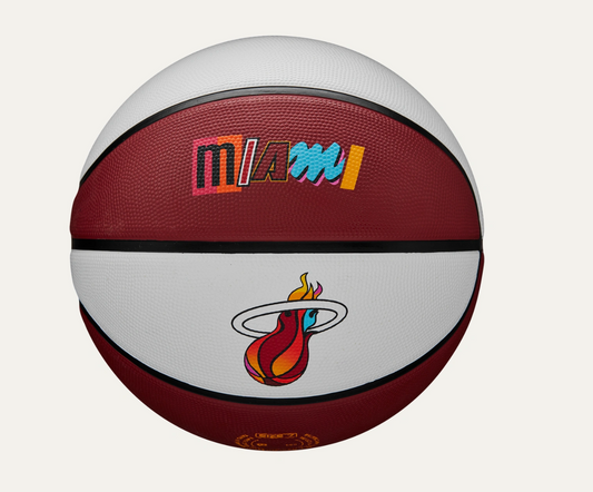 Wilson Miami Heat Team City Edition Basketball / Size 7 / RRP £75