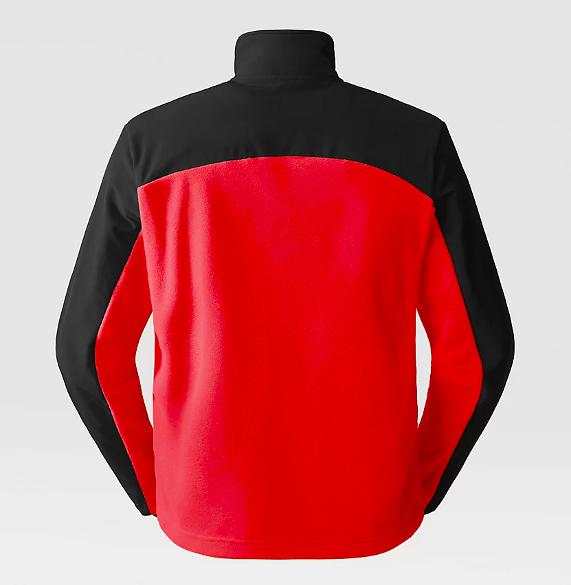 The North Face Men's Emilio Delta Full Zip Fleece / Flare/TNF Black / RRP £75