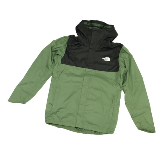 The North Face Mens Quest Zip-In Rain Jacket  / Black/Green / RRP £155